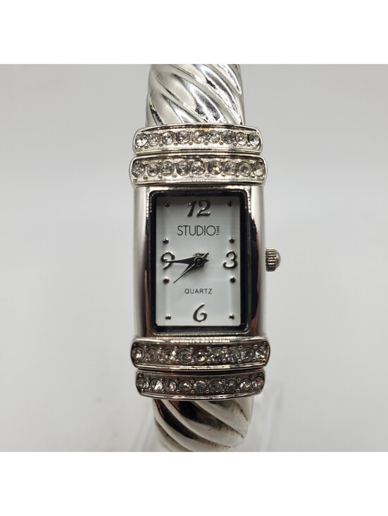 Accessories - Studio Rhinestone Quartz Watch Womens 19mm Silver Tone New Battery